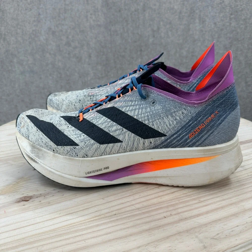 Adidas Adizero Prime X Strung Running Shoes Mens 13 Blue Purple